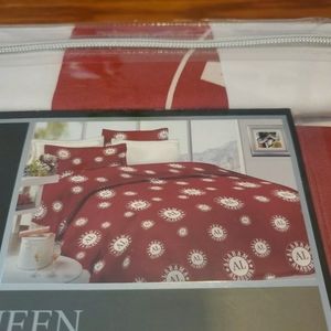 ALABAMA (AL) Queen/King  Size / Bamboo Prints 1800 Series 6 PIECE SHEET SET